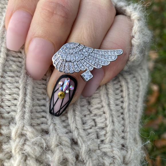 925 Sterling Silver White Sapphire  Ring - Picture 5 of 9